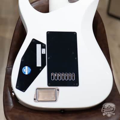 ESP E-II M-II 7B Baritone 7-String Evertune Guitar w/ Case–Pearl White (B-stock) image 8