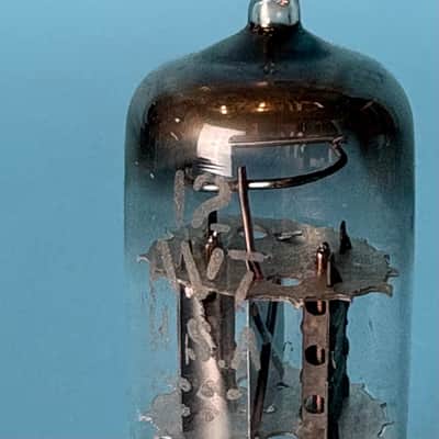 1960s RCA 12AV7 Vintage Gray Plate Halo Getter Vacuum Tube! T601 image 6