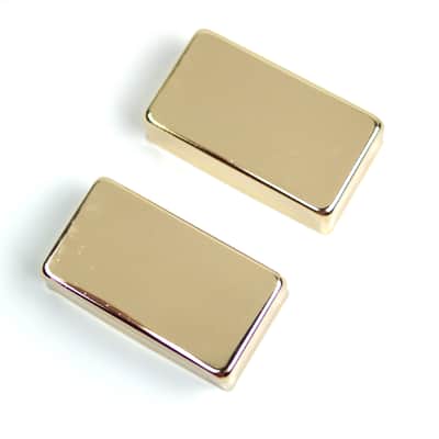 Metal Regular Humbucker Pickup Cover No Pole holes ,Gold Plated (set of 2) image 2