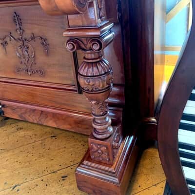 Beautiful Pristine 1898 Antique "Bush & Gerts " Upright Piano Comp. Overhauled image 10
