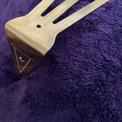 NOS-Gibson  Super 400 Exclusive Tailpiece  & Authentic Truss Rod Cover COMBO Late 80’s - Engraved Solid Brass with Super 400 semi-polished bound Truss Rod Cover. image 12