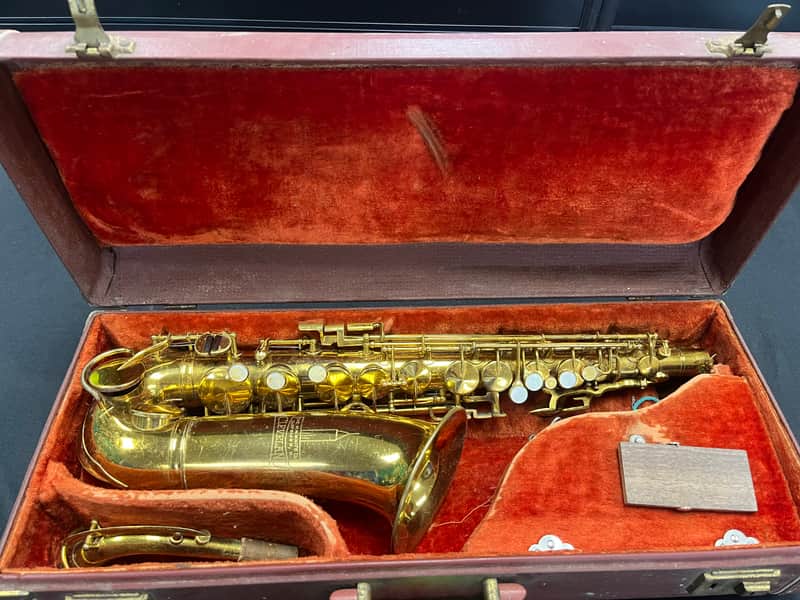 H.N. White Cleveland Alto Saxophone 1955 - Brass Lacquer image 1