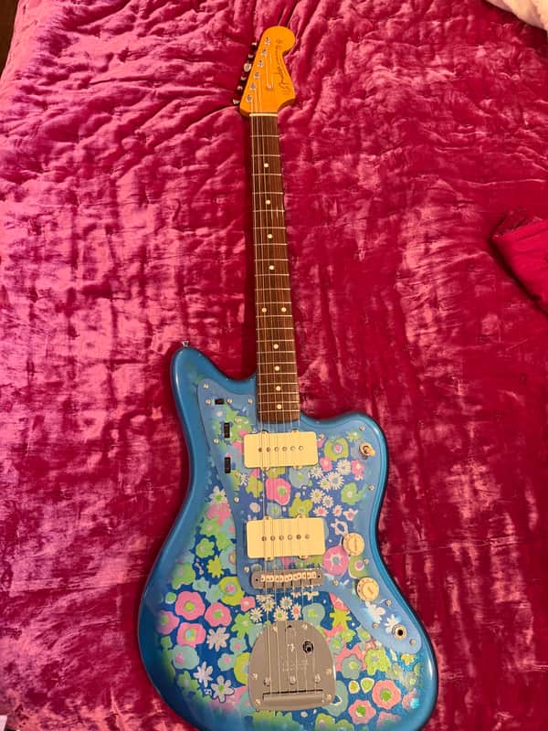Fender MIJ Traditional '60s Jazzmaster 2018 - 2020 - Blue Flower image 1