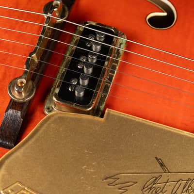 1957 Gretsch 6120 Chet Atkins Orange Finish Electric Guitar w/OHSC image 20