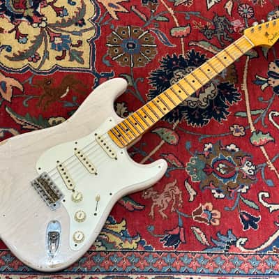 Fender Custom Shop '57 Relic Stratocaster 2022 Aged White Blonde image 1