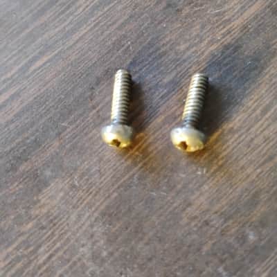 1960s-1970s Fender Stratocaster telecaster switch Screw pair 3/8" domed top/flat bottom parts for luthier project restoration Tele 60s 70s image 2