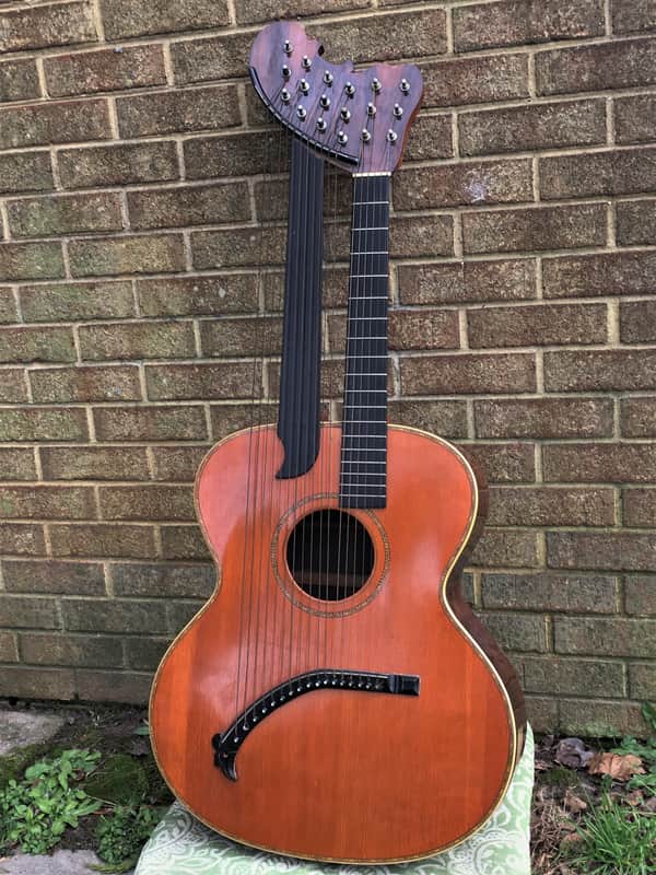 RARE Vintage Weymann Harp Guitar One of a kind(?) Rosewood and Spruce image 1
