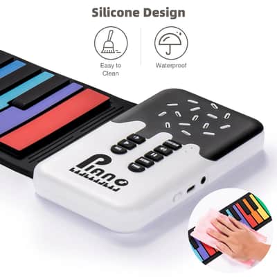 POGOLAB 49 Key Digital Electric Foldable Piano Roll Up Keyboard Rechargeable image 6