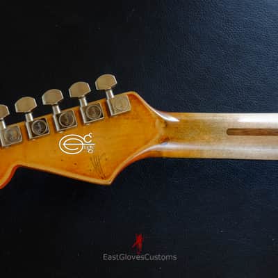 Fender Stratocaster Pelham Blue Heavy Aged Relic by East Gloves Customs image 19