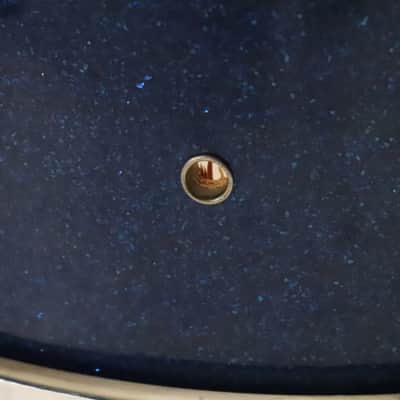 Stetson 5.5x14" Snare Drum Blue Sparkle Vintage 1960's MIJ image 8