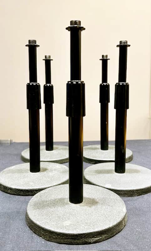 FIVE (5) Desktop Mic Stands - Adjustable image 1