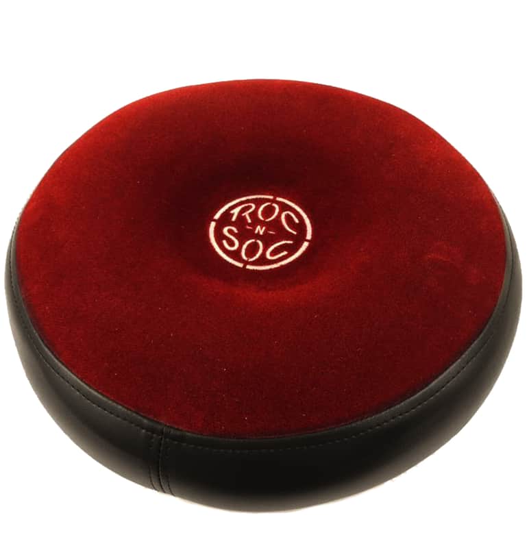 Roc n Soc Drum Stool Throne ROUND TOP Red RS R-R image 1
