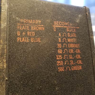 Unknown 1600:1 [6400 Ohms] 32653 Vintage Output Transformer OT Potted Tested 815:1 165:1 HUGE 5 lb Tube Amp Audio image 3
