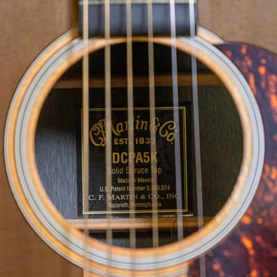 Martin DCPA5K Cutaway Acoustic Electric Guitar Solid Top Koa HPL 2012 Fishman image 1