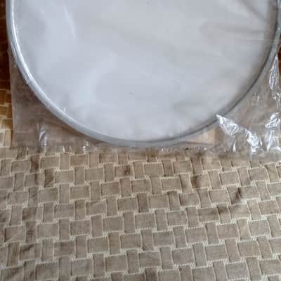 Conrad  20" ( NOS) better drum head Original Vintage  70s-80s  - Vintage White image 4