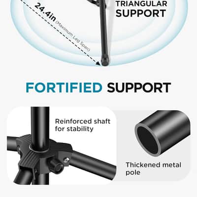 Mic Stand, 6 in 1 Microphone Stand Floor with Tablet Phone Holder Height Adjustable from 30" to 72" Mic Stand Tripod Boom Arm with Gooseneck Carrying Bag for Singing Karaoke Stage image 4