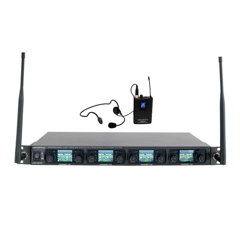 VocoPro UDX-Play-24 24-User PLL Professional Digital Wireless Headset Microphone System image 1