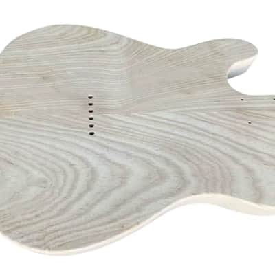 Ash Wood Guitar Unfinished Telecaster Tele Style Body image 4