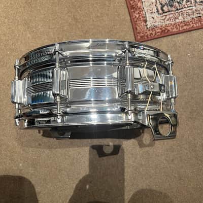 Rogers "Big R" Dyna-Sonic 5x14" Brass Snare Drum 1975 - 1984 - Chrome image 4