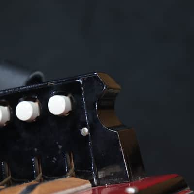 Gagné & Frère 1-Row 2-Bass 10-Treble Button "D" Red & Black Diatonic Accordion image 15
