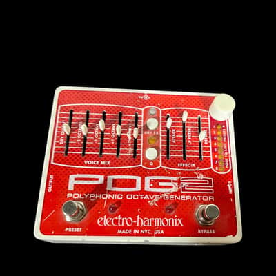 Electro-Harmonix POG2 Polyphonic Octave Generator 2009 - Present - Red / White X13322 image 1