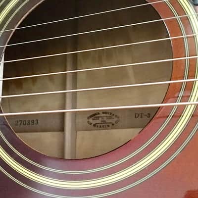 Martin Sigma DT-3 Acoustic Guitar Vintage Rare Quilted Maple Sunburst image 4