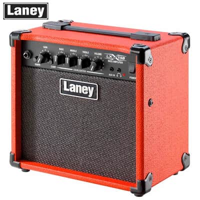 Laney LX15B-RED 15-Watt RMS 5" Driver Electric Bass Combo Amp image 1