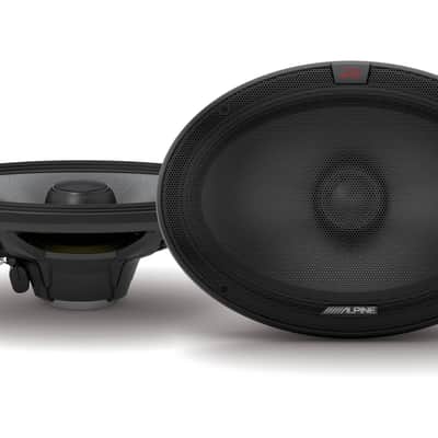 2x ALPINE R-S69.2 300w 6x9" Car Audio 2-Way Speakers+Alpine RA60F 4-Channel Amplifier image 2