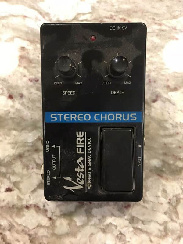Vesta Fire Stereo Analog Chorus Rare Vintage Guitar Effect Pedal MIJ Japan image 1