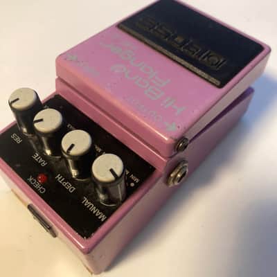 Boss HF-2 Hi Band Flanger (Green Label) 1989 - 1993 - Pink image 3