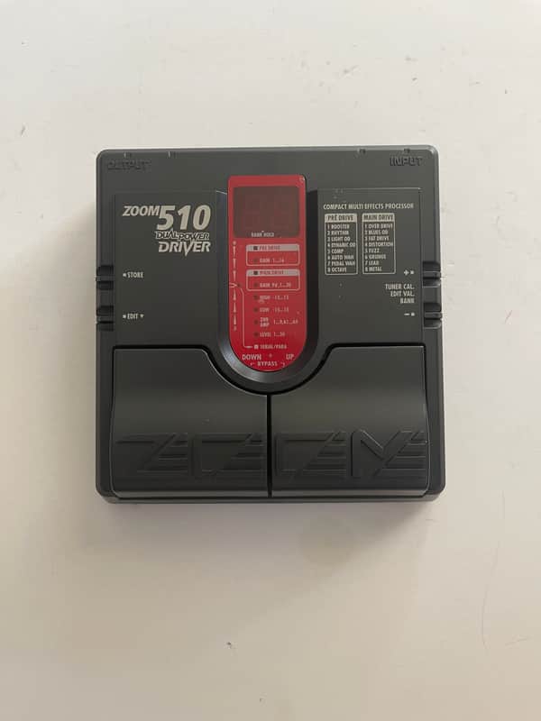 Zoom 510 Dual Power Driver Overdrive Rare Vintage Guitar Multi Effects Pedal image 1
