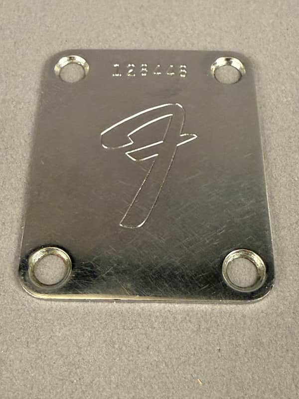 Fender Stratocaster Telecaster Neck Plate 1965-1966 - Chrome image 1