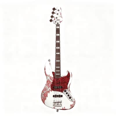 Dhatarattha DEB4 Jazz Bass 4 string - PAISLEY RELIC(Factory Mint Promotional Unit) image 1
