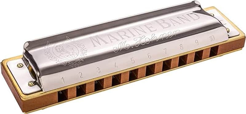 Hohner Marine Band 1896 Harmonica - Key of High G image 1