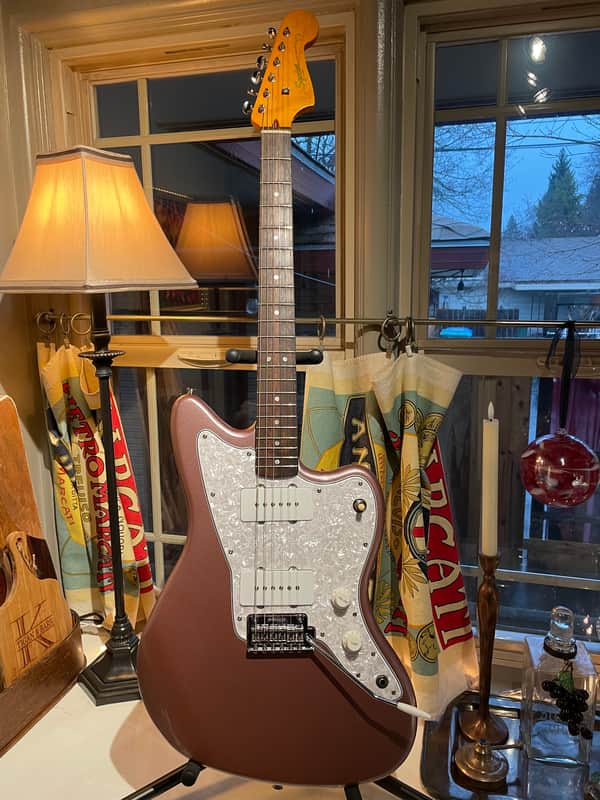 $1 of 1$ Squier Fender Jazzmaster w/ Wilkinson and pearl upgrade image 1