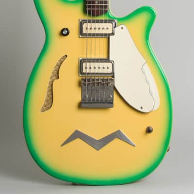 Micro-Frets Golden Melody Semi-Hollow Body Electric Guitar (1969), ser. #1422, original black tolex hard shell case. image 3