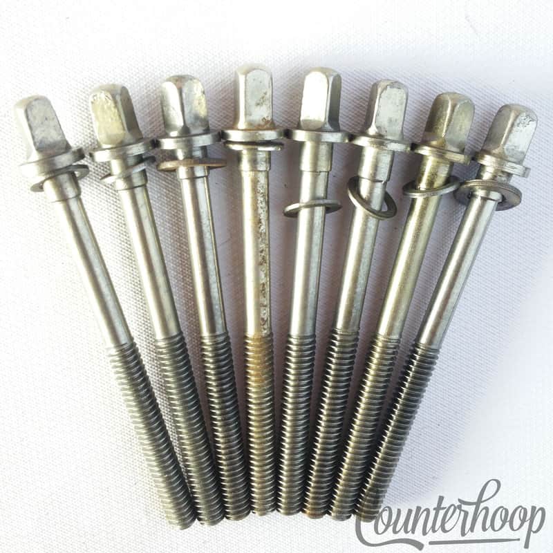 Leedy&Ludwig 2 5/8"8x Tensioner Snare/Tom T-Rods Drum Nickel Plating Vintage 50s image 1