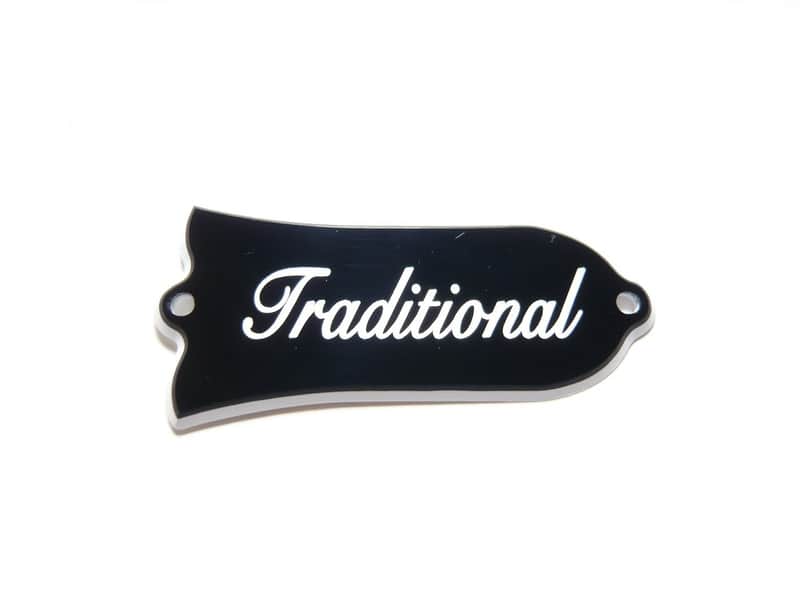 Engraved Traditional Truss Rod Cover fits Gibson Les Paul image 1