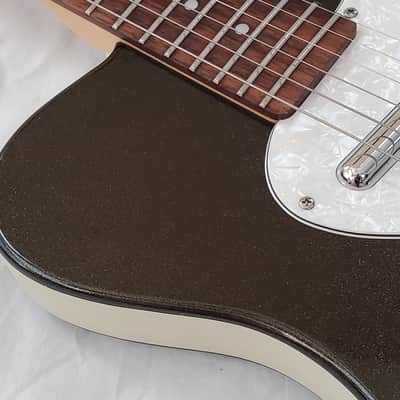 Danelectro Mod 6 HSS Made in Korea Rare Mid 90s Electric Guitar - Black Sparkle Finish + Gig Bag image 7