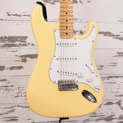 Fender CIJ "Yngwie Malmsteen" Stratocaster - Yellow White  2002-2004 image 3