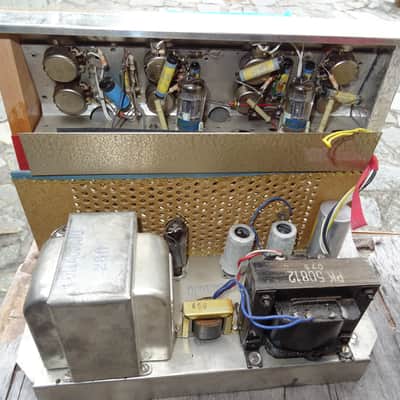 Montarbo Super MB 1959 White & Red All Tube Amp RARE Made in Italy image 9