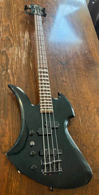 B.C. Rich Mockingbird Neck Through US made Bass Rare Scalloped 1987-1989 MIA image 1