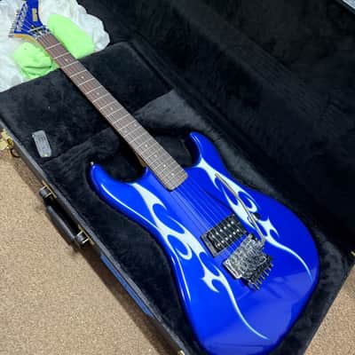 Kramer USA “Blue Demon” Barreta 2007 - Metallic Blue/ Flames image 12