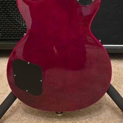 Epiphone Les Paul Custom Widow 2025 - Red Burst with hardware upgrades image 3