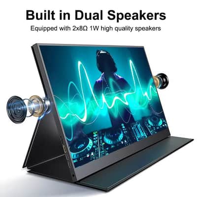 Portable Music Production Monitor 17.3” – 2.5K QHD Touchscreen Display for Producers, 165Hz HDR10, Dual Speakers, USB-C/Mini HDMI, Ideal for DAWs, Travel & Studio Recording image 5