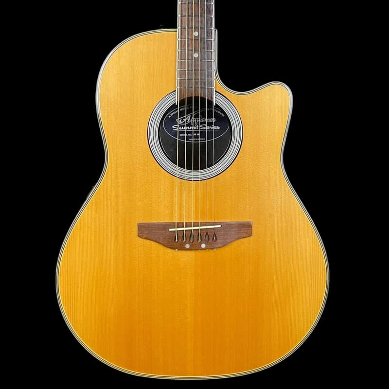 Ovation Applause AE 28 Electro-Acoustic Guitar in Natural | Reverb
