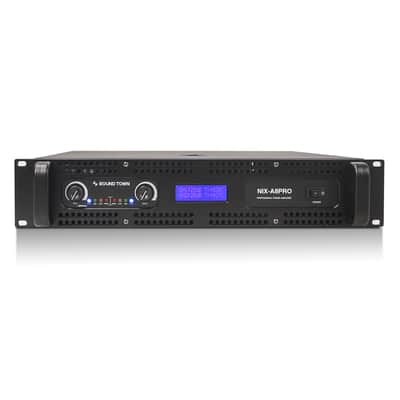 NIX-A8PRO | 2-Channel 1800W Rack Mountable Professional Power Amplifier with Low Pass Filter, LCD Display image 1