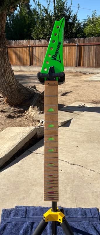 NECK ONLY Custom Replica Guitar Pyramid Maple Neck 7 string UV777GR Steve Vai Ibanez UV Universe type image 1