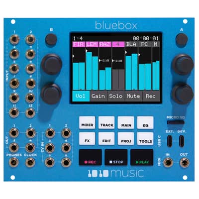 1010 MUSIC BLUEBOX EURORACK EDITION COMPACT MIXER RECORDER : BRAND NEW :  [DETROIT MODULAR] image 1