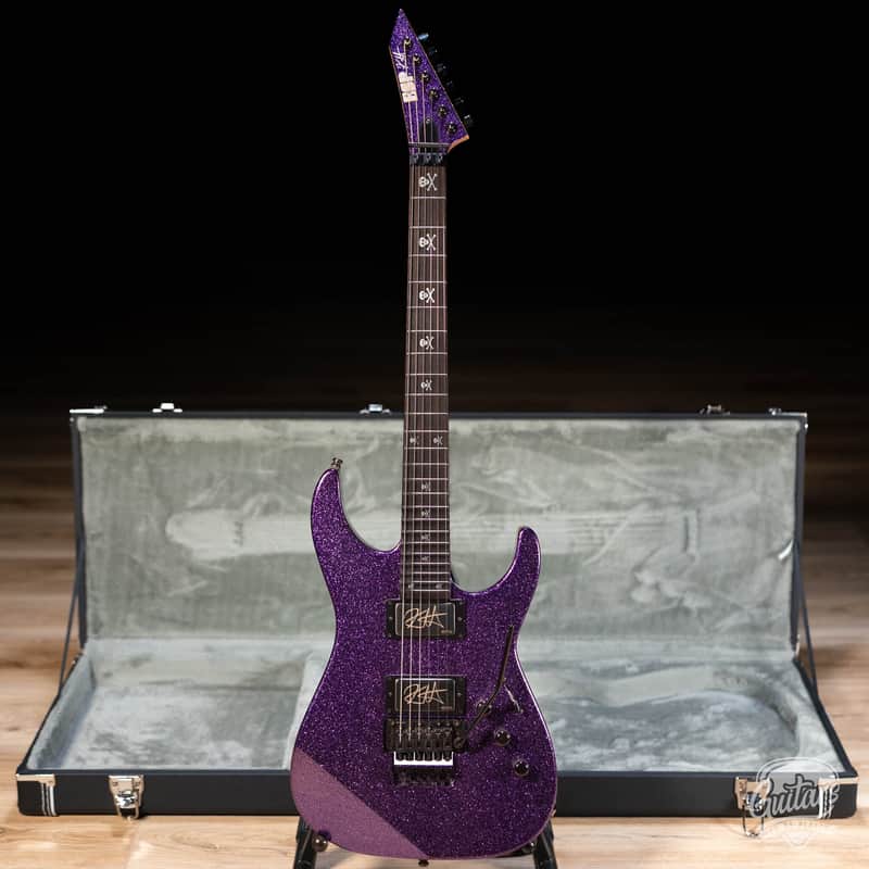 ESP KH-2 Kirk Hammett Signature Custom Shop Guitar – Purple Sparkle image 1